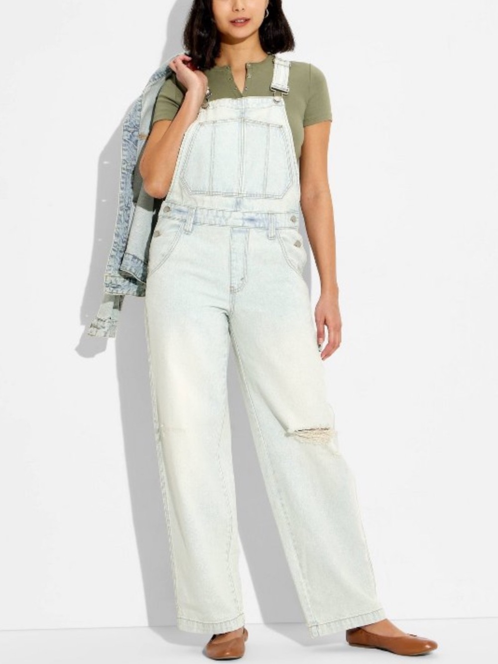 Mid-RiseOveralls - Wild Fable Light Blue Denim Medium- NWOT